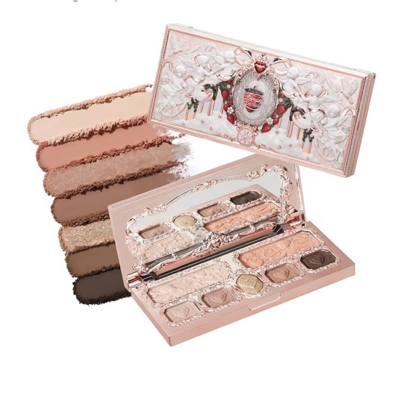 Flower Knows Strawberry Cupid Makeup Palette 01 Honey Canelé Eyeshadow New - Picture 9 of 10
